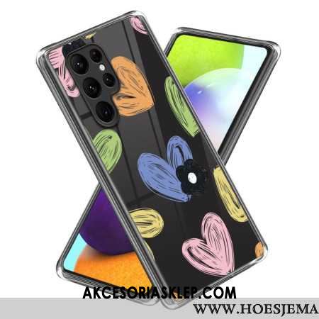 Etui Do Samsung Galaxy S24 Ultra 5g Kolorowe Serca