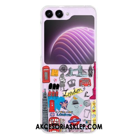 Etui Do Samsung Galaxy Z Flip 5 Przejrzysty Londyn