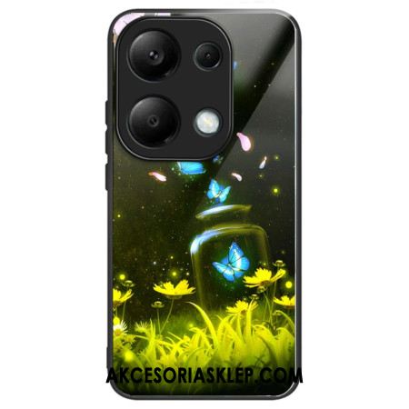 Etui Do Xiaomi Redmi Note 13 Pro 4g Butelka Motylkowa Ze Szkła Hartowanego