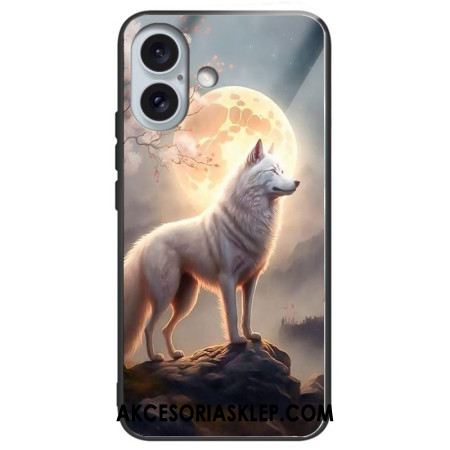 Etui Do iPhone 16 Plus Szkło Hartowane Moonlight Wolf