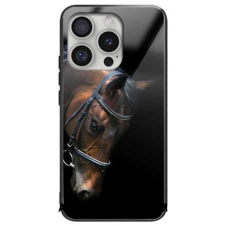 Etui Do iPhone 16 Pro Max Szkło Hartowane W Kształcie Głowy Konia