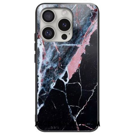 Etui Do iPhone 16 Pro Max Szkło Hartowane Z CZarnego Marmuru