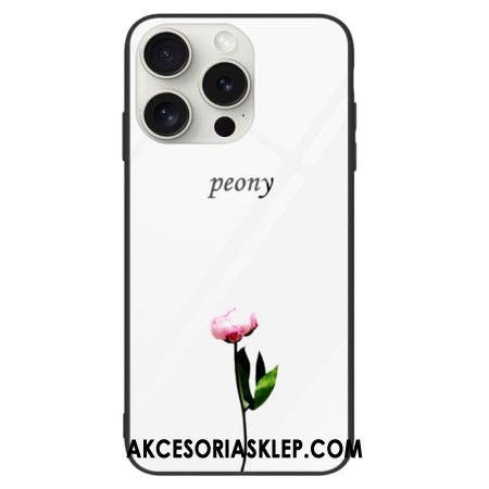 Etui Do iPhone 16 Pro Szkło Hartowane W Kolorze Piwonii