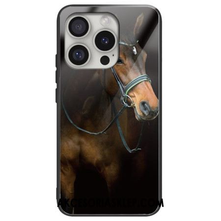 Etui Do iPhone 16 Pro Szkło Hartowane W Kształcie Konia