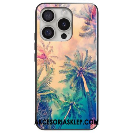 Etui Do iPhone 16 Pro Szkło Hartowane W Kształcie Palmy