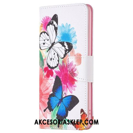 Etui Folio Do Oppo A98 5g Dwa Motyle