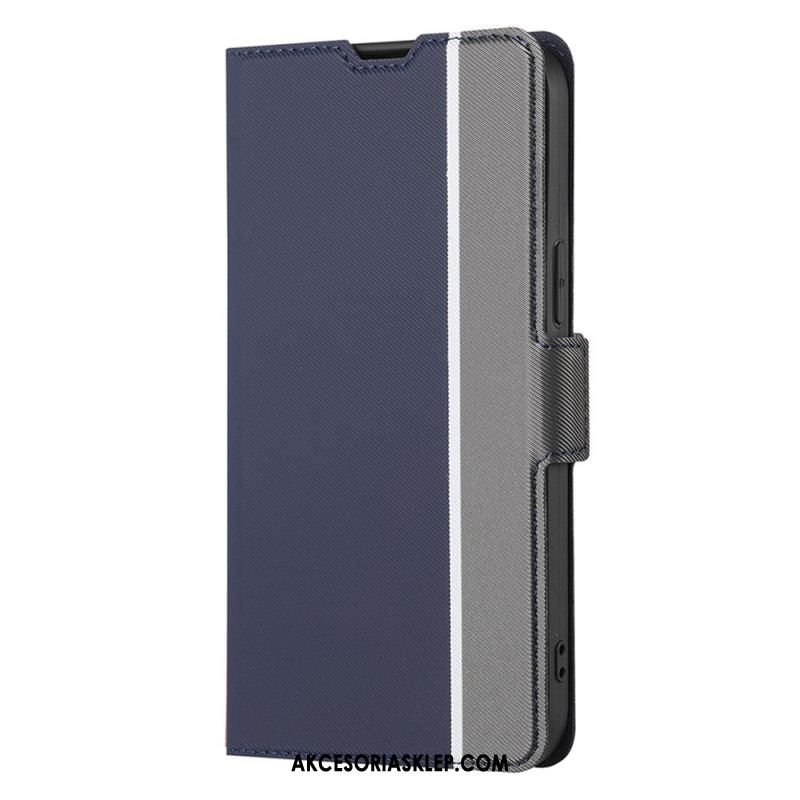 Etui Folio Do Oppo A98 5g Tekstura Jodełki