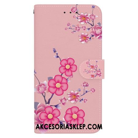 Etui Folio Do Oppo Reno 11f 5g Wzór Sakura Z Paskiem