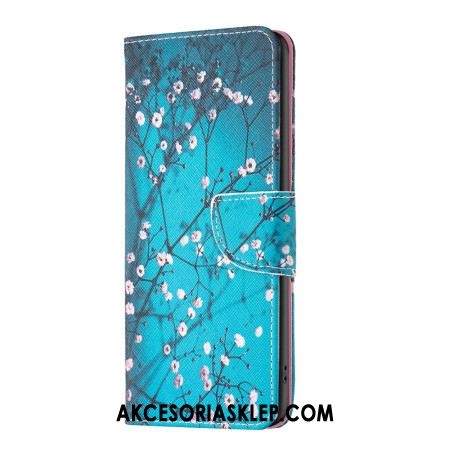 Etui Folio Do Oppo Reno 12 5g Kwiaty Śliwy