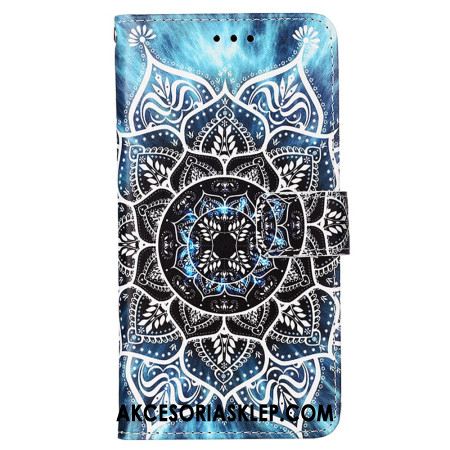 Etui Folio Do Samsung Galaxy A15 Mandala Kwiatowa Z Paskiem