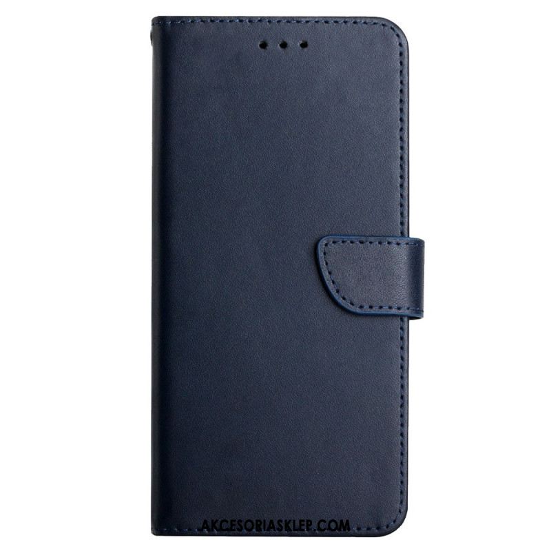 Etui Folio Do Samsung Galaxy A15 Skóra O Fakturze Nappa