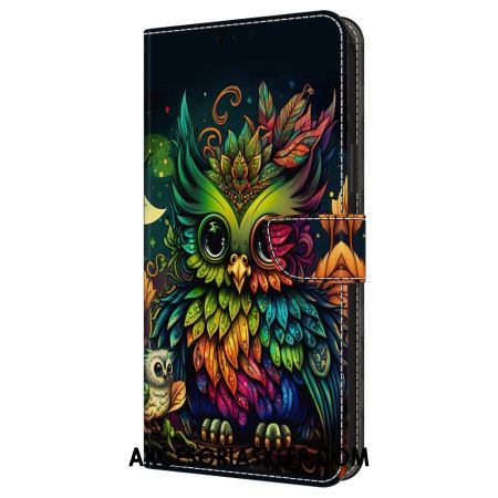 Etui Folio Do Samsung Galaxy A16 5g Kolorowa Sowa