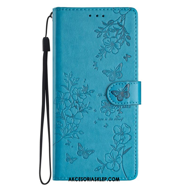 Etui Folio Do Samsung Galaxy A16 5g Kwiatowy Nadruk