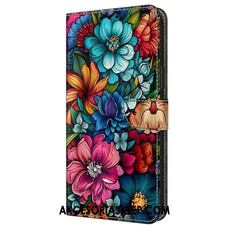 Etui Folio Do Samsung Galaxy A16 5g Kwiatowy Wzór