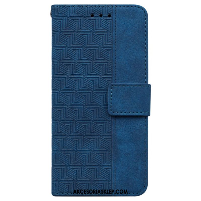 Etui Folio Do Samsung Galaxy A16 5g Wzór Tkany