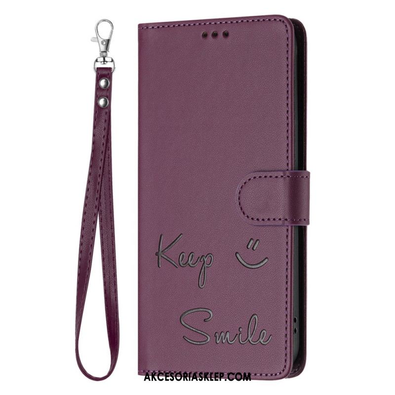 Etui Folio Do Samsung Galaxy A16 5g Zachowaj Uśmiech