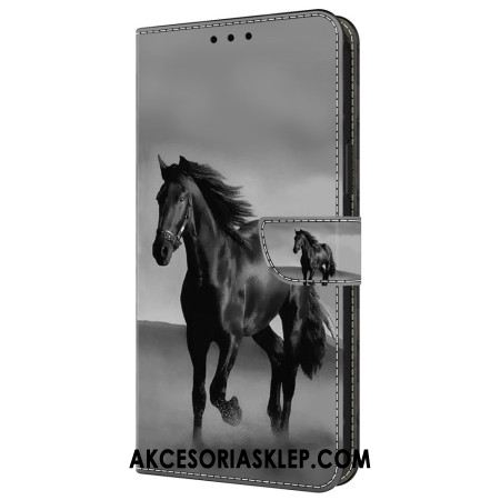 Etui Folio Do Samsung Galaxy A55 5g CZarny Koń