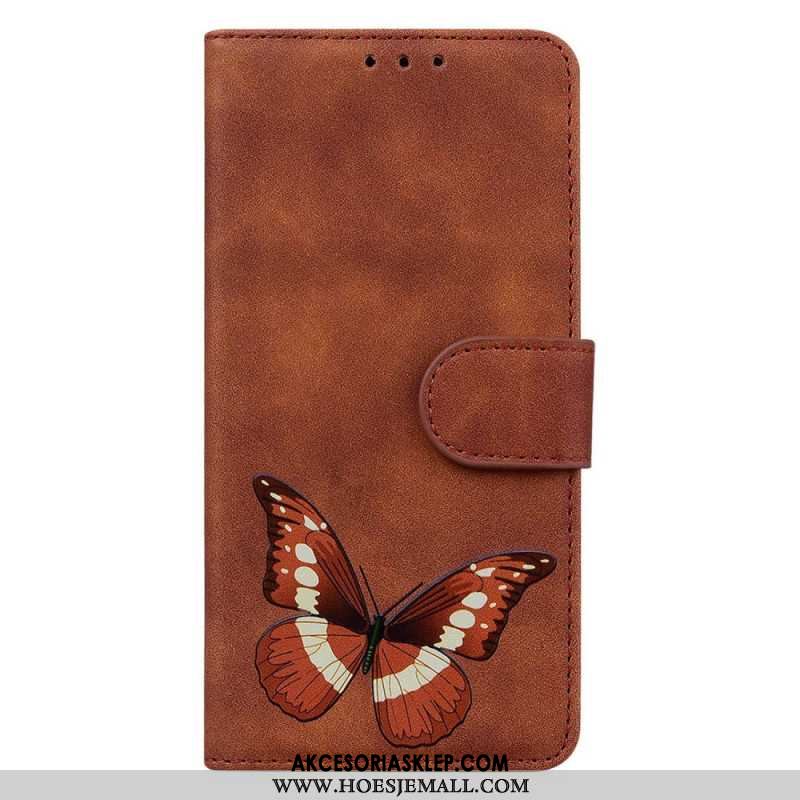 Etui Folio Do Samsung Galaxy S24 5g Motyl Z Paskiem