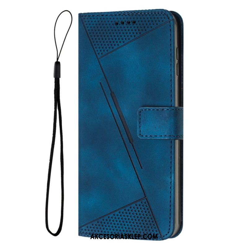 Etui Folio Do Samsung Galaxy S24 5g Wzór Geometryczny