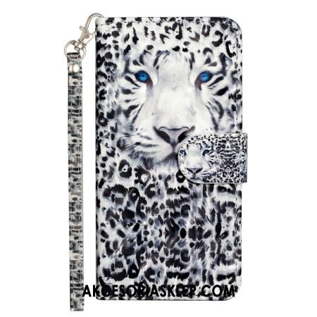 Etui Folio Do Samsung Galaxy S24 Fe Lampart Z Paskiem