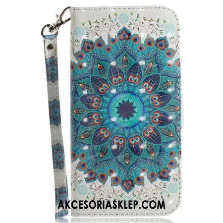 Etui Folio Do Sony Xperia 1 Vi Zielona Mandala Z Paskiem