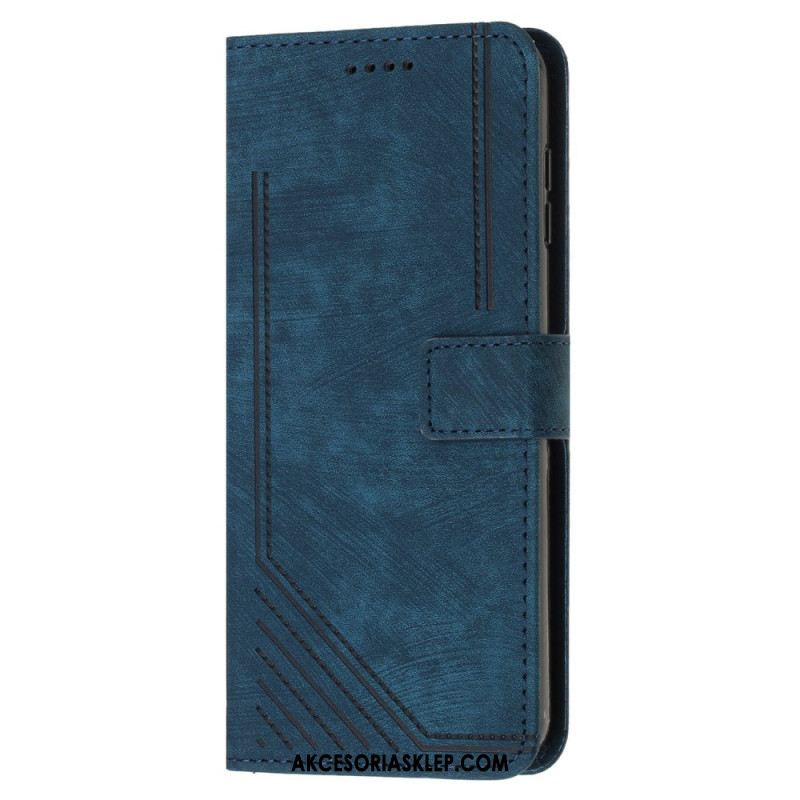 Etui Folio Do Sony Xperia 10 Vi Linie Paska