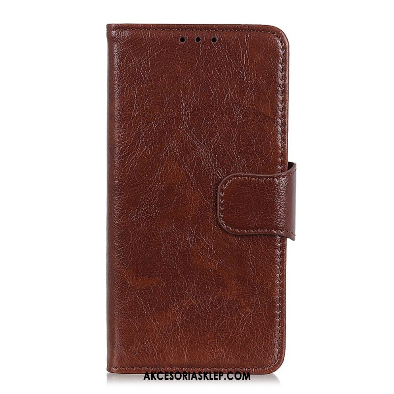 Etui Folio Do Sony Xperia 10 Vi Teksturowana Skóra Nappa