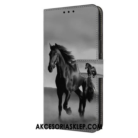 Etui Folio Do Xiaomi 14 Pro CZarny Koń