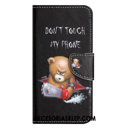 Etui Folio Do Xiaomi Redmi Note 13 4g Niebezpieczny Niedźwiedź