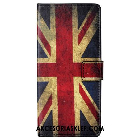 Etui Folio Do Xiaomi Redmi Note 13 Pro 5g Stara Angielska Flaga