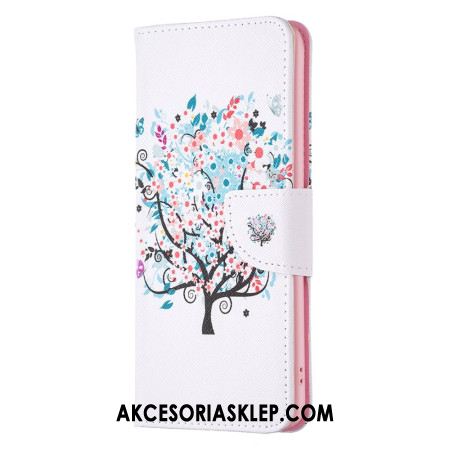 Etui Folio Do iPhone 16 Kwitnące Drzewo