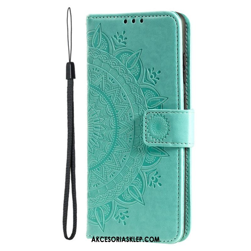 Etui Folio Do iPhone 16 Plus Mandala Słońce