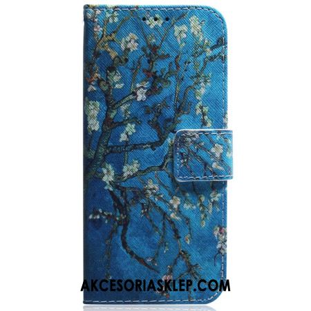 Etui Folio Do iPhone 16 Pro Kwiaty Moreli