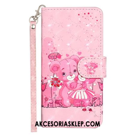 Etui Folio Do iPhone 16 Pro Max Misie Na Smyczy