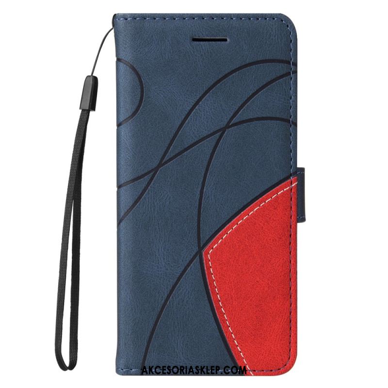 Etui Folio Google Pixel 8 Pro Dwukolorowy Z Paskiem