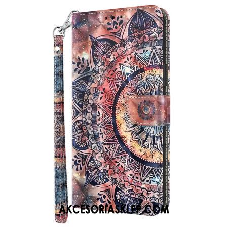 Etui Folio Google Pixel 9 Pro Kolorowa Mandala Z Paskiem Etui Ochronne