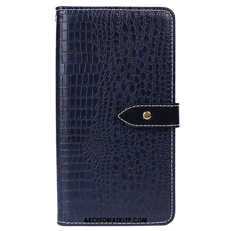 Etui Folio Oppo A98 5g Krokodyl Idewei Etui Ochronne