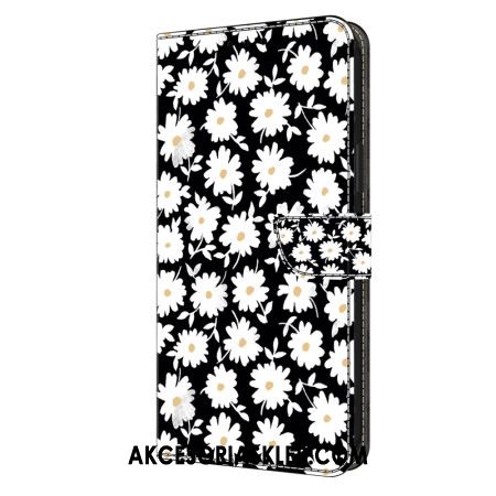 Etui Folio Oppo A98 5g Stokrotki Etui Ochronne