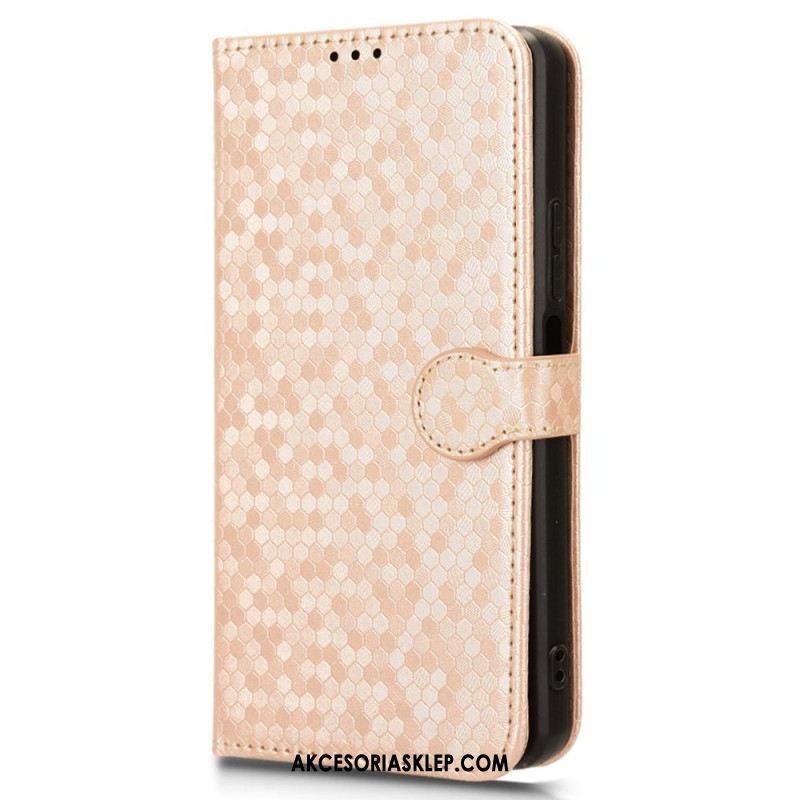 Etui Folio Oppo Reno 12 5g Błyszczące Punkty Etui Ochronne