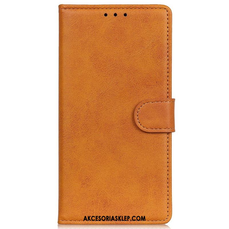 Etui Folio Oppo Reno 12 5g Matowa Sztuczna Skóra Etui Ochronne