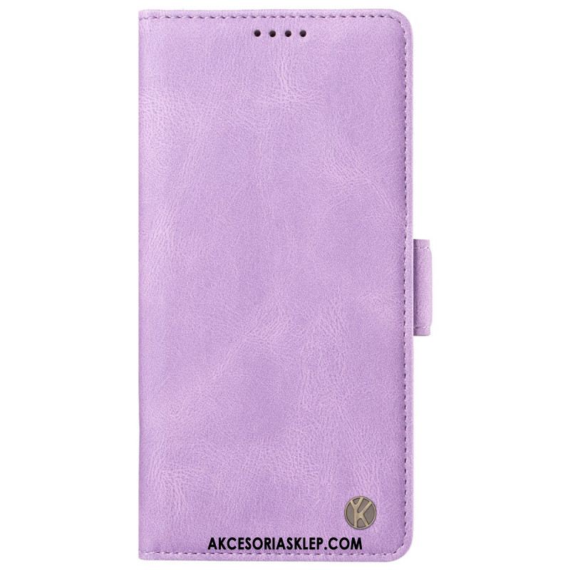 Etui Folio Oppo Reno 12 Pro 5g Efekt Zamszu Yikatu Etui Ochronne