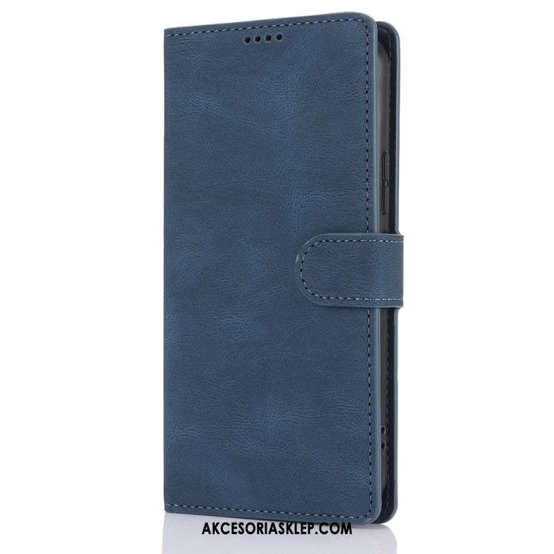 Etui Folio Samsung Galaxy A15 5g Zamszowy Styl Z Paskiem Etui Ochronne