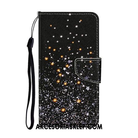 Etui Folio Samsung Galaxy A16 5g CZarny Wzór Etui Ochronne