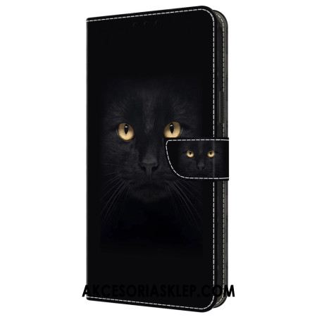 Etui Folio Samsung Galaxy A55 5g CZarny Kot Etui Ochronne