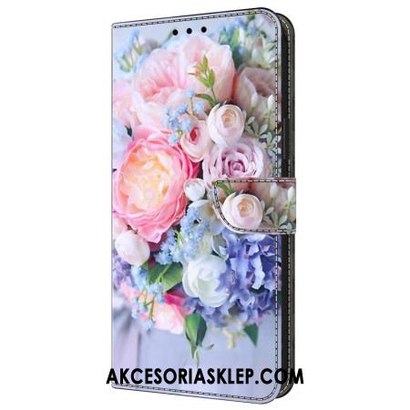 Etui Folio Samsung Galaxy A55 5g Kolorowe Kwiaty