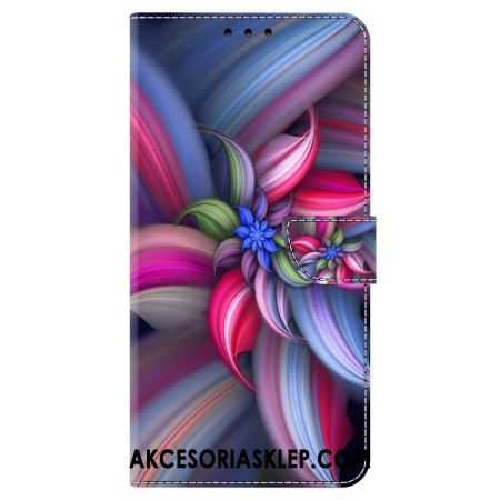 Etui Folio Samsung Galaxy A55 5g Kwiat W Kolorze Etui Ochronne