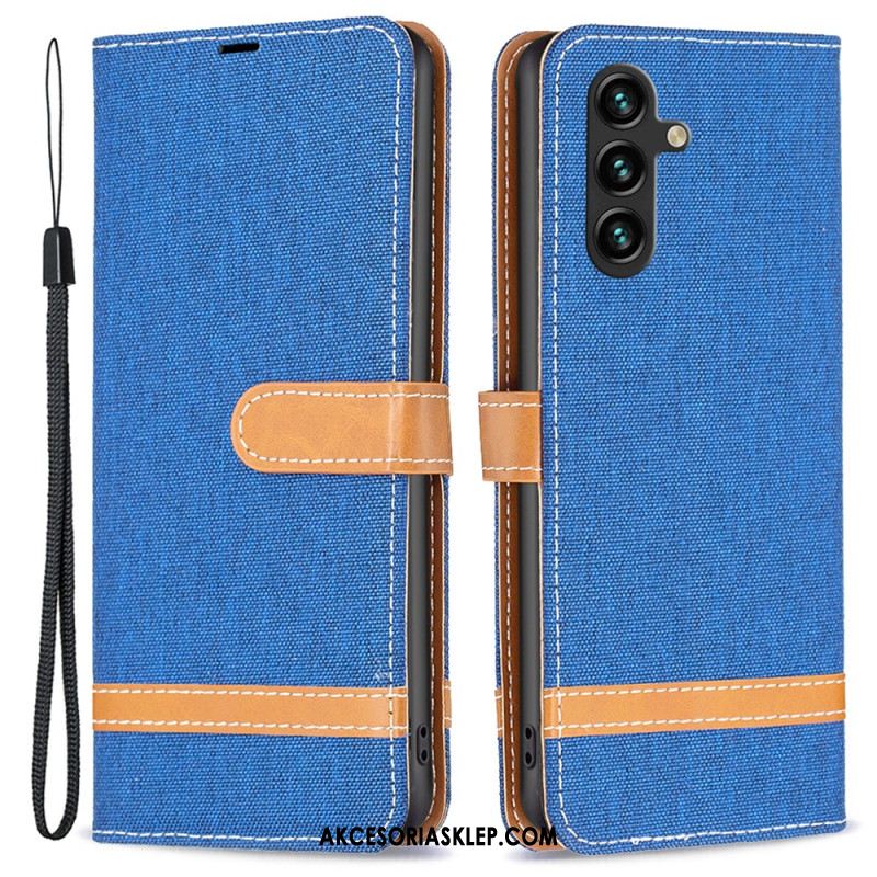 Etui Folio Samsung Galaxy A55 5g Tkanina Etui Ochronne