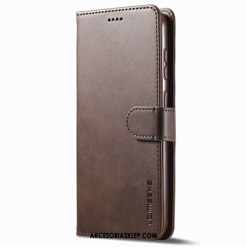 Etui Folio Samsung Galaxy S24 5g Efekt Skóry Lc.imeeke Etui Ochronne