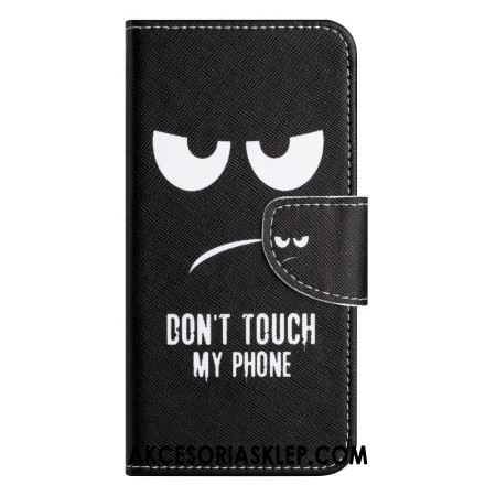 Etui Folio Samsung Galaxy S24 5g Nie Dotykaj Smyczy Mojego Telefonu Etui Ochronne