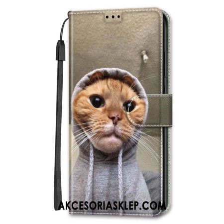 Etui Folio Samsung Galaxy S24 5g Yo Cat Ze Smyczą